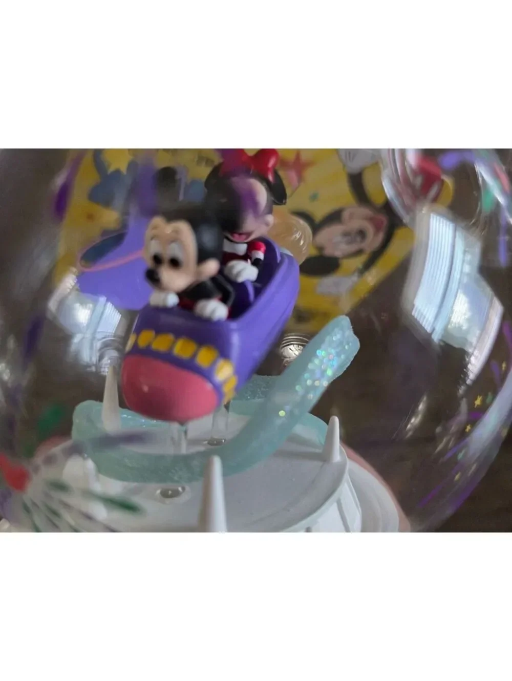 Disneyland Play in the Park Mickey & Minnie Mouse Roller Coaster Ornament